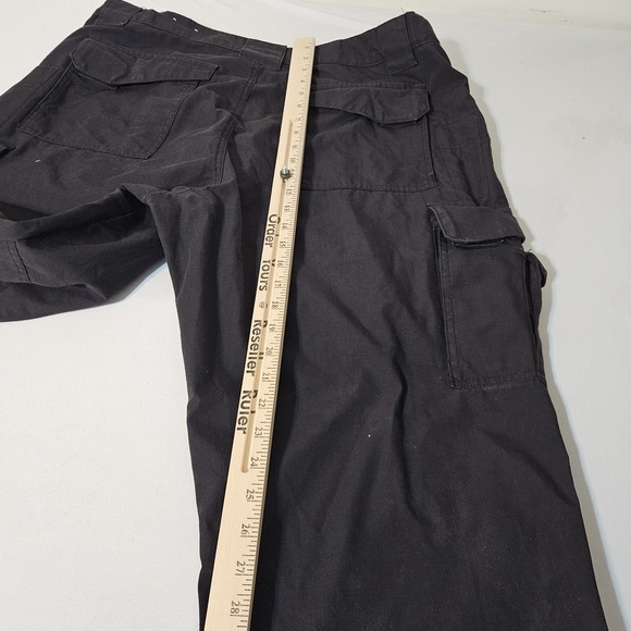 TRU SPEC  Black Tactical Pants 40x30 Rip Stop Military Security - Picture 8 of 9